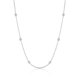 Rivière Platinum 2.52ctw 10 Diamonds by the Yard Necklace