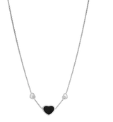 My Happy Hearts Necklace Onyx