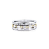 Estate Platinum Diamond Channel Set Band