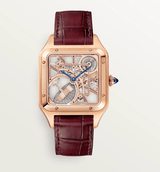 Santos-Dumont skeleton watch equipped with a micro-rotor WHSA0031