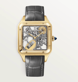 Santos-Dumont skeleton watch equipped with a micro-rotor WHSA0043