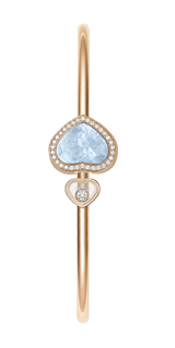 Happy Heart Bangle Mother Of Pearl