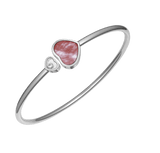 Happy Heart Bangle Mother Of Pearl