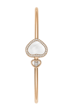 Happy Heart Bangle Mother of pearl