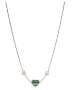 My Happy Hearts Necklace Malachite