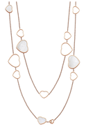 Happy Hearts Sautoir necklace Mother of Pearl