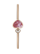 Happy Heart Bangle Pink Mother Of Pearl