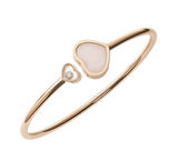 Happy Heart Bangle Pink Opal