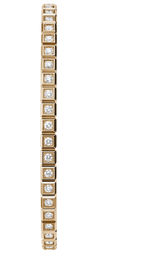 Ice Cube Rose Gold Diamond Bangle Bracelet