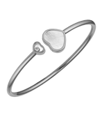 Happy Heart Bangle Mother Of Pearl