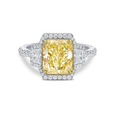 Fancy Yellow Princess Diamond Ring
