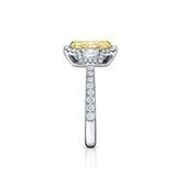 Fancy Yellow Princess Diamond Ring