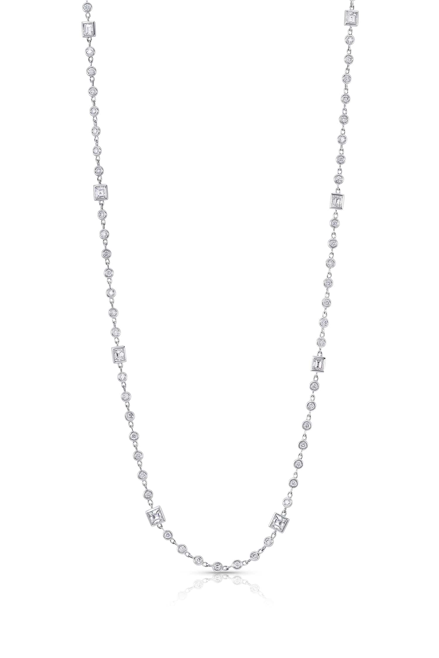 Long diamond necklace hotsell