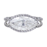 3ct Horizontal Marquise Diamond Ring