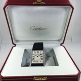 Cartier Tank Louis Extra-Flat 18K WG Diamond Bezel WT200006 - Certified Pre-Owned