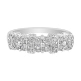 Estate 14k White Gold Diamond Wedding Band