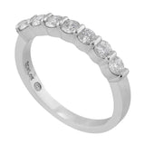 Platinum Round Brilliant Cut Diamond Band