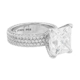 Platinum 7ct Princess Cut Diamond Ring