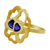 Carrera Y Carrera 18kt Yellow Gold Flower Iolite Ring
