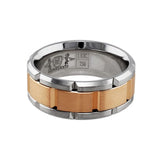 18k Rose & White Gold Link Band