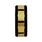 Black Cobalt 18k Yellow Gold Band