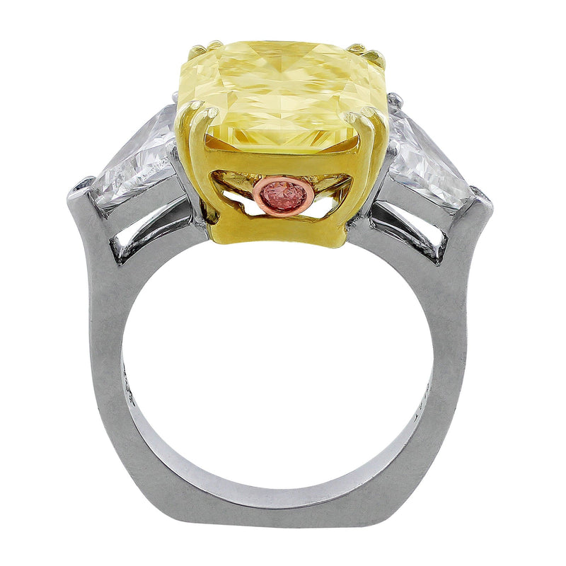 7ct Fancy Yellow Diamond Ring