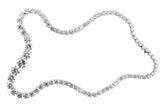 50ct Graduated Riviera Diamond Platinum Necklace