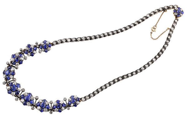 Antique Kashmir Sapphire Necklace