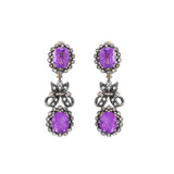 Estate Victorian Silver Diamond Amethyst Necklace & Earrings
