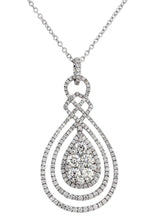 Diamond Pear Pendant Chain
