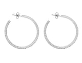 1.94ct Diamond Hoop Earrings