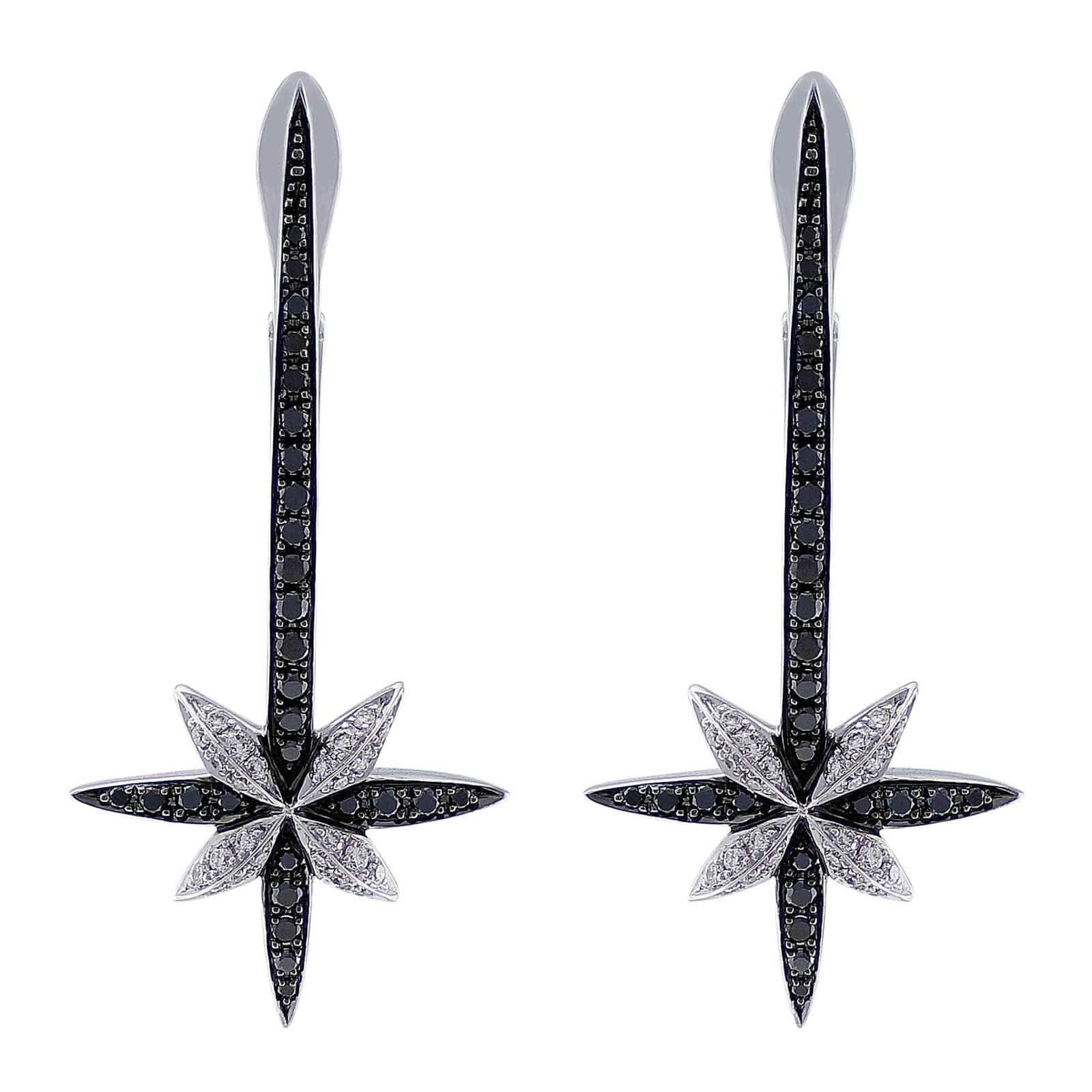 Stephen Webster 18kt White Gold Black Diamond Cross Earrings – CJ Charles  Jewelers