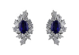 Unheated Burmese Sapphire Earrings