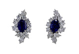 Unheated Burmese Sapphire Earrings