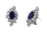 Unheated Burmese Sapphire Earrings