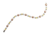 4.23ctw Pink and Yellow Diamond Filigree Bracelet