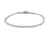 Estate 14k White Gold Diamond Tennis Bracelet