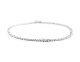 Estate 14k White Gold Diamond Tennis Bracelet