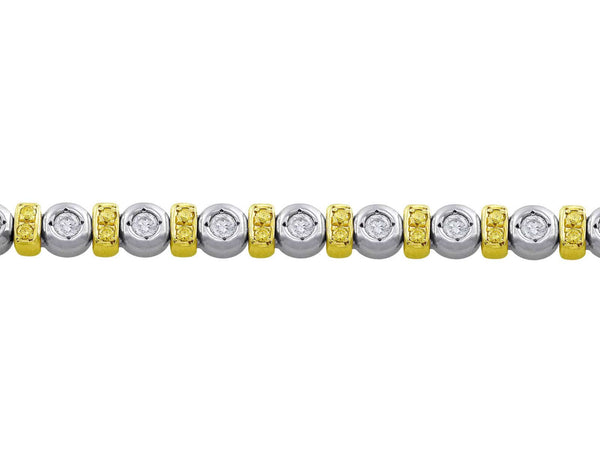 18kt White Gold & Diamond Bracelet