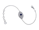 Marquise Diamond Evil Eye Bracelet