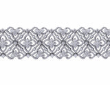 Wide Lace Diamond Bracelet