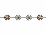18kt White Gold Salavetti Flower Diamond Bracelet