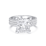 Platinum 7ct Princess Cut Diamond Ring