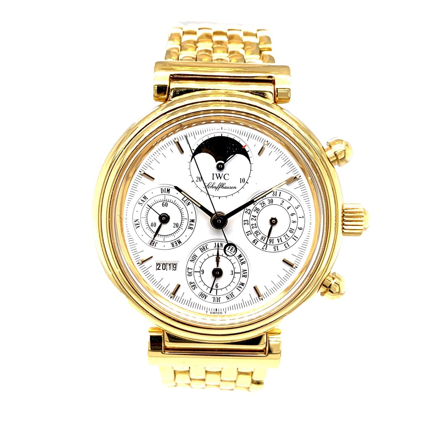 IWC Da Vinci Perpetual Calendar 18k Yellow Gold IWC3750
