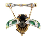 Keyless Beetle Antique Pendant Watch