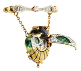 Keyless Beetle Antique Pendant Watch
