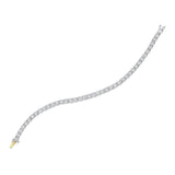 Estate Platinum Diamond Bracelet Signed "Je Caldwell"