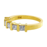 Estate Channel Set Princess Diamond Ring
