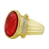Estate Men's Intaglio Ruby Band