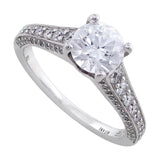 Modern Bead And Bright Setting Solitaire Ring, Ritani